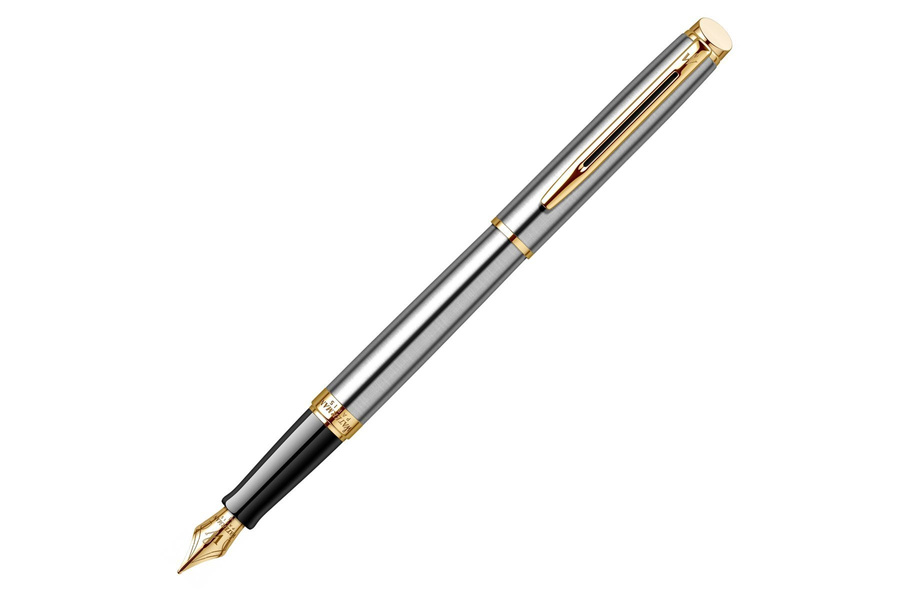 Pióro Wieczne Waterman Hemisphere Stalowe GT + TABLICZKA