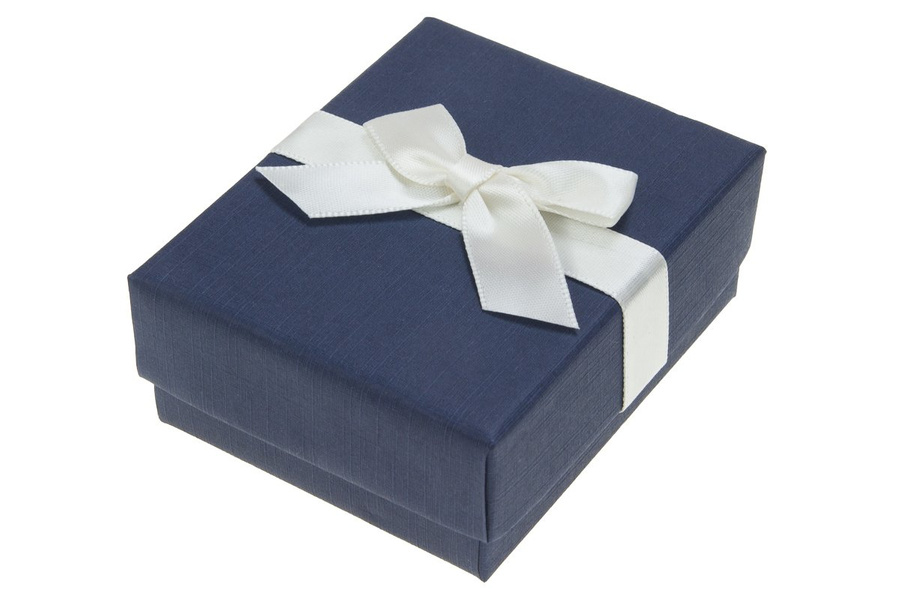 Pudełko prezentowe niebieskie małe